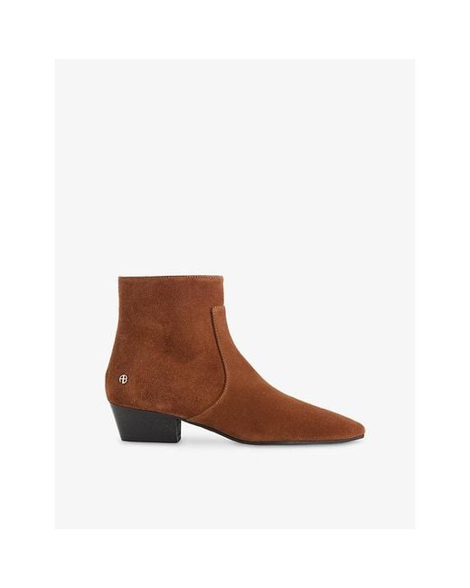 Anine Bing Brown Freya Suede Ankle Boots
