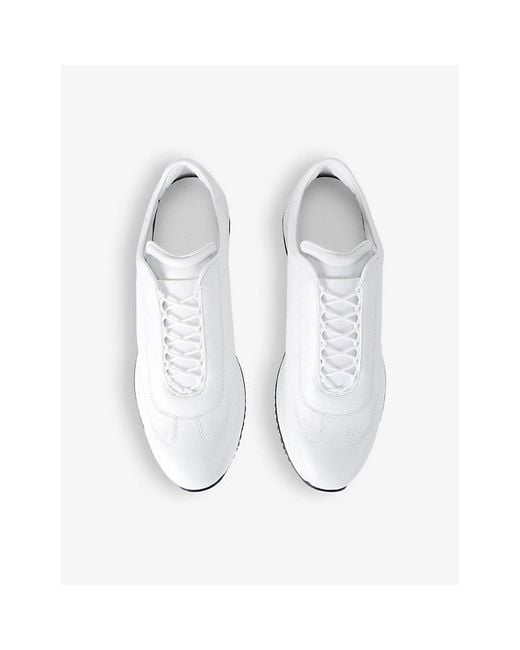 John Lobb White Lift Lace-up Leather Low-top Trainers for men