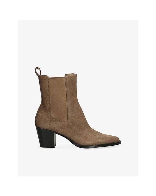 Dolce Vita Brown Shadie H2O Suede Heeled Ankle Boots