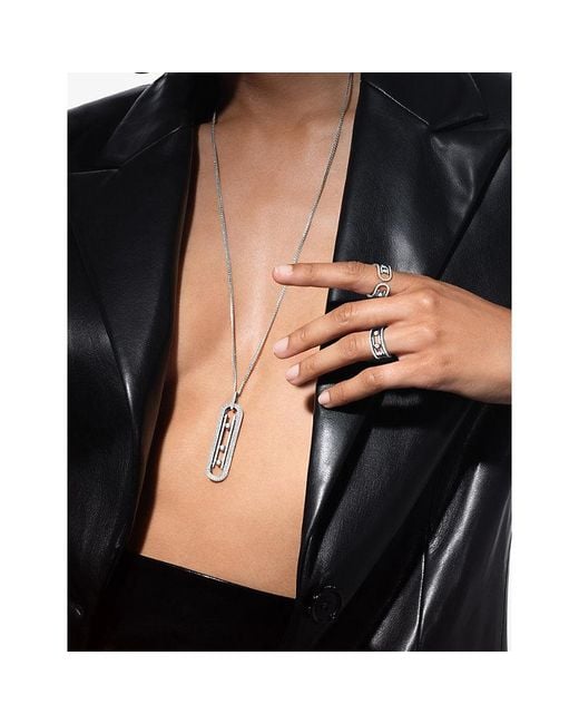 Messika White Move 10Th Medium 18Ct- And 1.15Ct Diamond Necklace