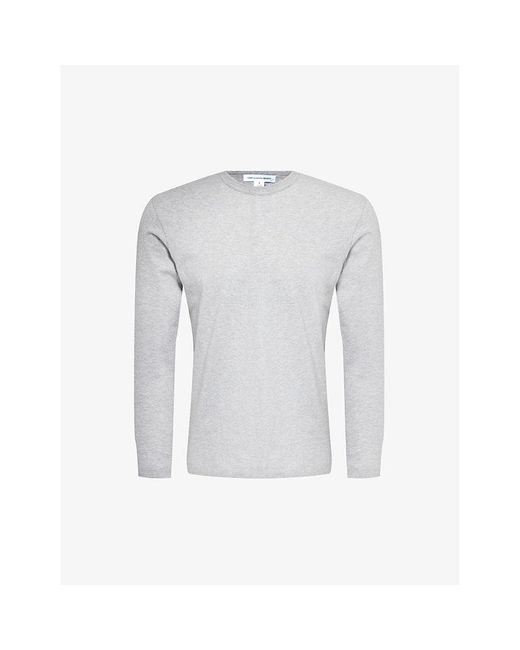 Comme des Garçons Gray Crewneck Regular-fit Cotton-jersey T-shirt for men