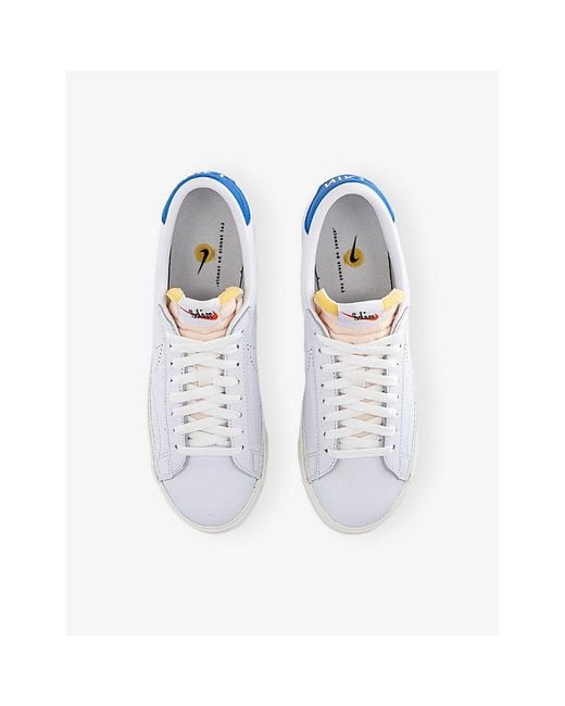 Nike White Tennis Classic Leather Trainers for men