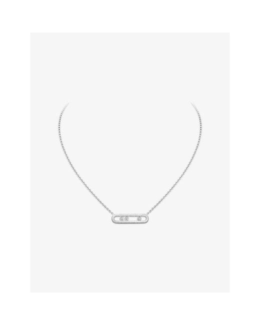 Messika Metallic Move Classique Ciselé 18Ct And 0.20Ct Diamond Necklace