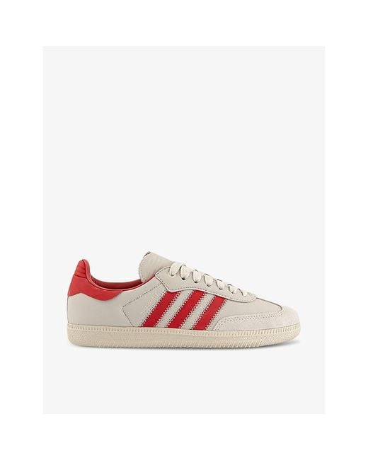 Adidas Pink Glory Alumina X Humanrace Samba Leather Low-Top Trainers