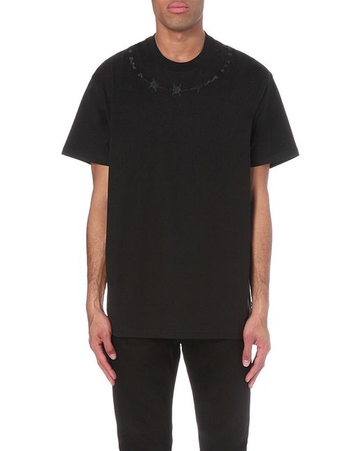 Givenchy Thorn Print Cotton jersey T shirt in Black for Men Lyst