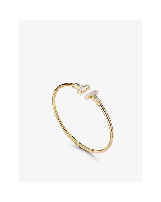 Tiffany & Co White Tiffany T 18Ct- And Mother-Of-Pearl Bracelet