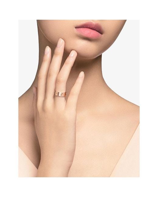 Cartier White Pink Love 18ct Pink-gold Ring