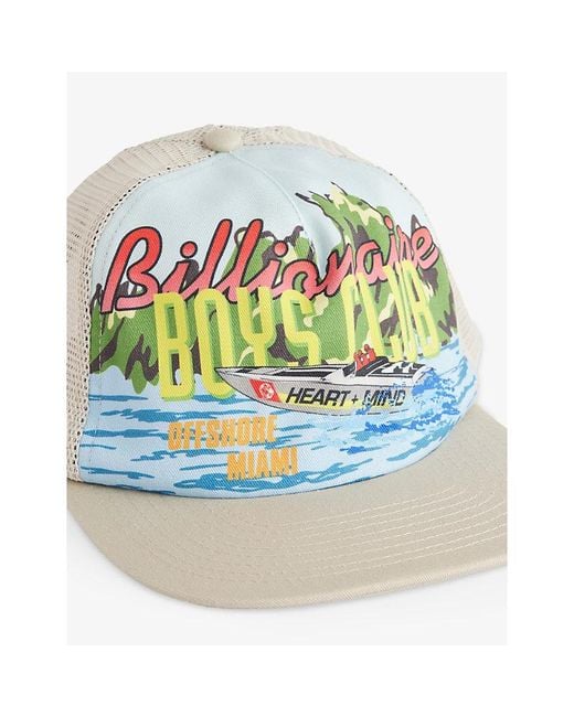 BBCICECREAM Blue Horizon Cotton And Mesh Cap for men
