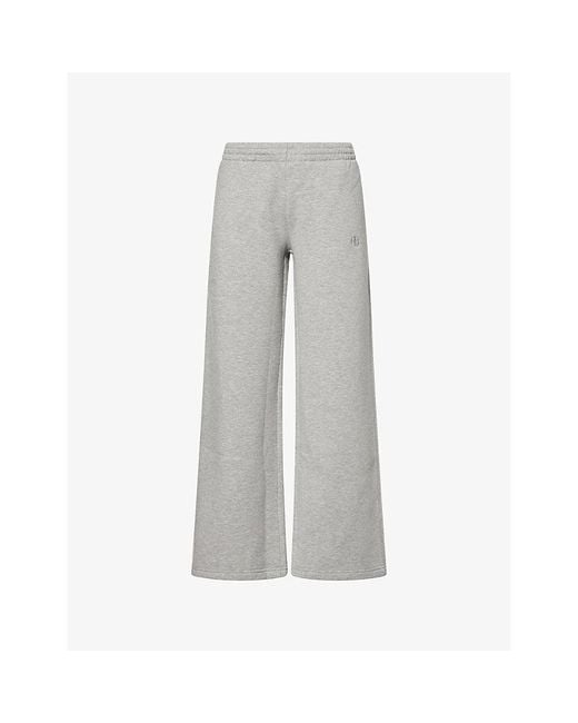 Anine Bing Gray Kacey Cotton-Jersey Jogging Bottoms
