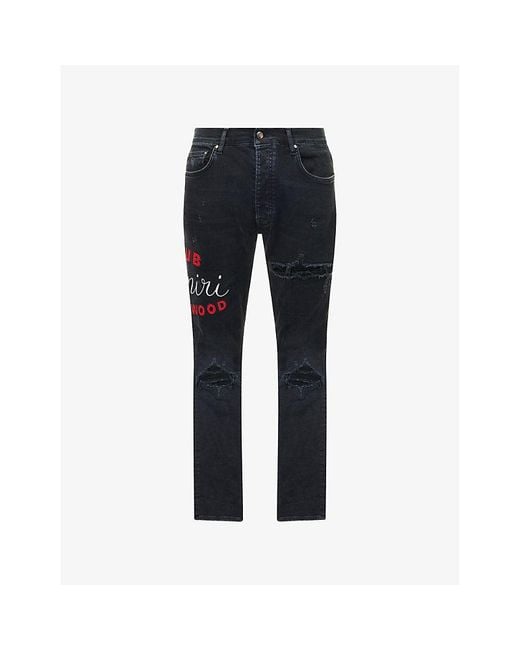 Amiri Blue Club Mx1 Stretch-Denim Blend Jeans for men