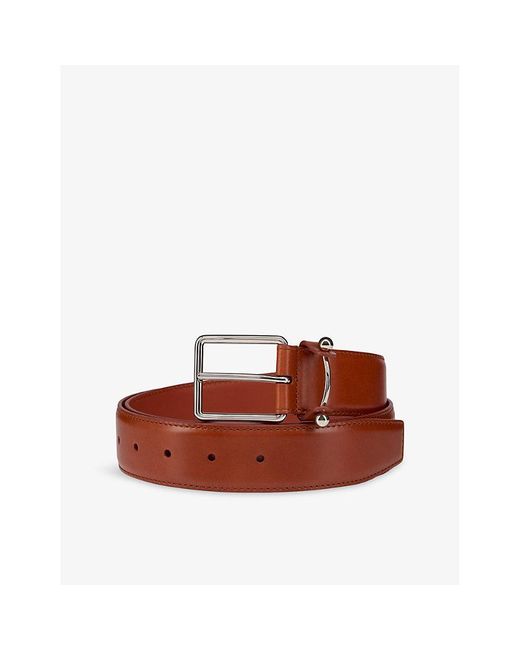 Christian Louboutin Brown Chambeliss Leather Belt for men