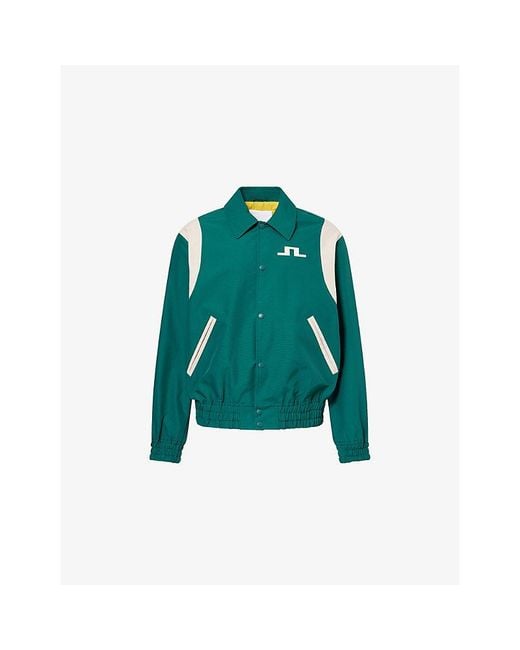 J.Lindeberg Green Bridger Masters Woven Jacket for men