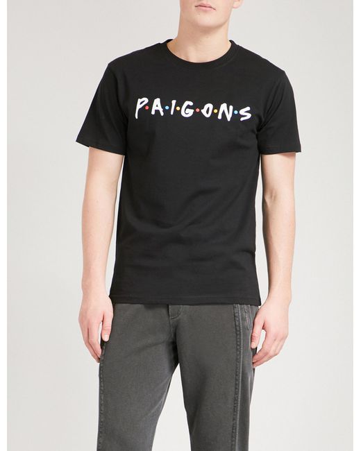 Trapstar Black Paigons Cotton T-shirt for men