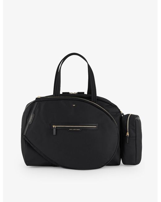 Anya Hindmarch Synthetic Tennis Recycled-nylon Shoulder Bag in Black ...