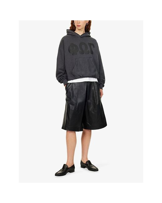Fear Of God Black 90S Classic-Fit Cotton-Fleece Hoody