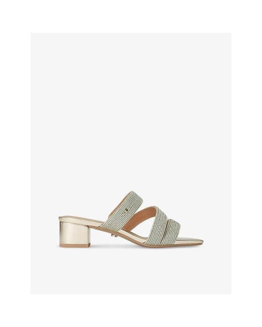 Carvela Kurt Geiger White Gala Rope-Effect Woven Sandals