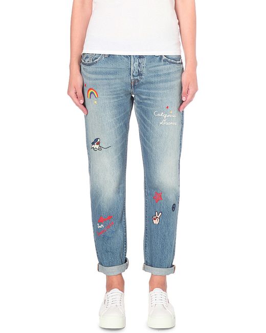 Levi's Blue 501 Ct Slim-fit Mid-rise Jeans