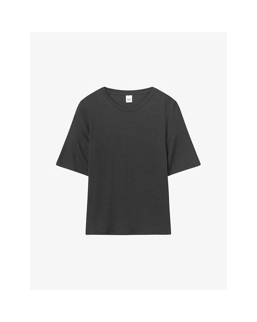 Twist & Tango Black Wiley Semi Relaxed-fit Woven T-shirt