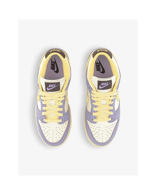 Nike White Dunk Low Panelled Leather Low-top Trainers