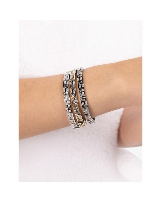 Apm Monaco White Ice Sterling- And Cubic Zirconia Bracelet