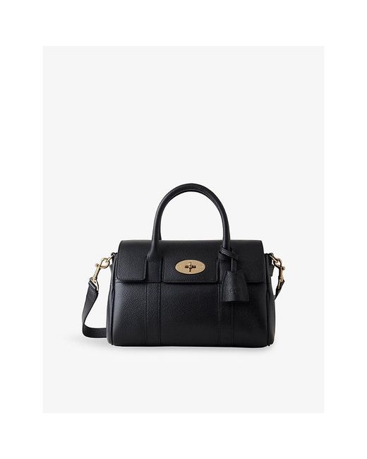 Mulberry Black Bayswater Satchel Small Leather Top-Handle Bag
