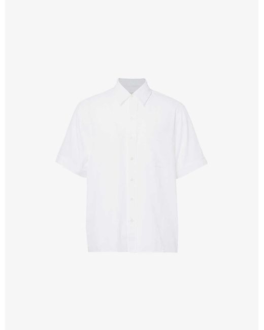 CDLP White Mesh Organic Cotton Shirt for men