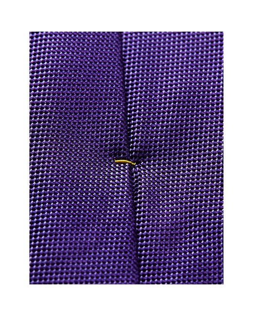 Eton of Sweden Purple Geometric-Weave Silk Tie for men