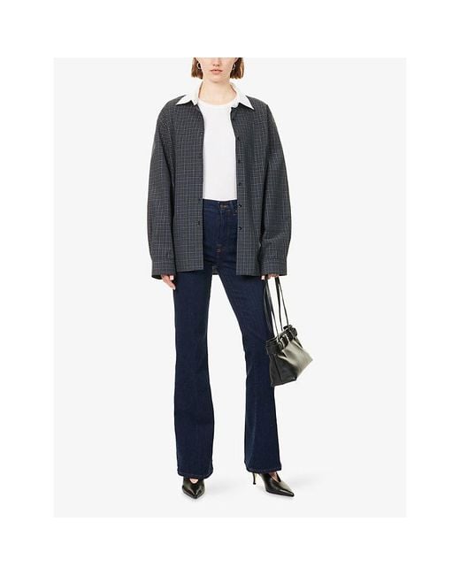 GOOD AMERICAN Blue Good Legs Flared Denim Jeans