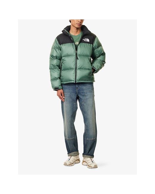The North Face Green 1996 Retro Nuptse Padded Shell-Down Jacket for men
