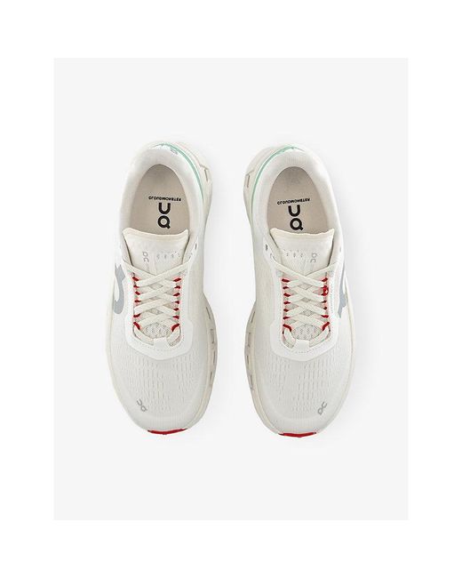 On Shoes White Cloudmster Mesh Trainers