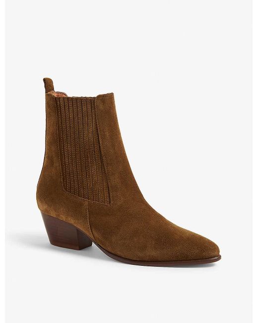 sandro suede boots