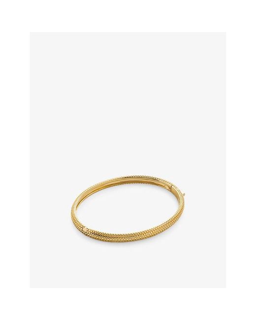 Monica Vinader Metallic Heirloom 18Ct-Plated Vermeil Sterling- Bangle
