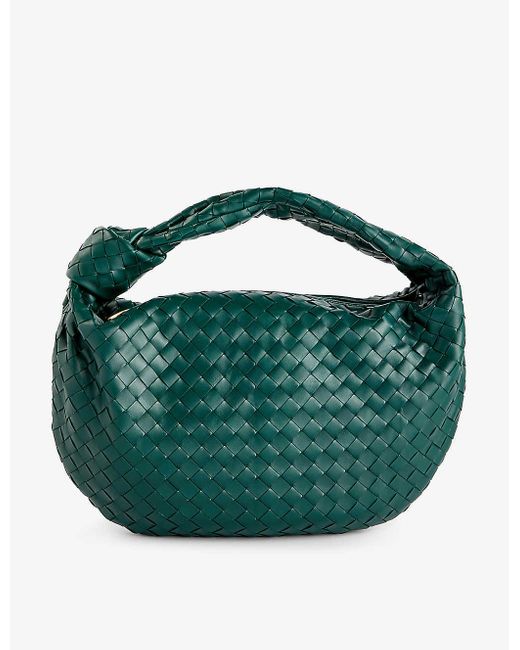 Bottega Veneta Green Jodie Leather Shoulder Bag