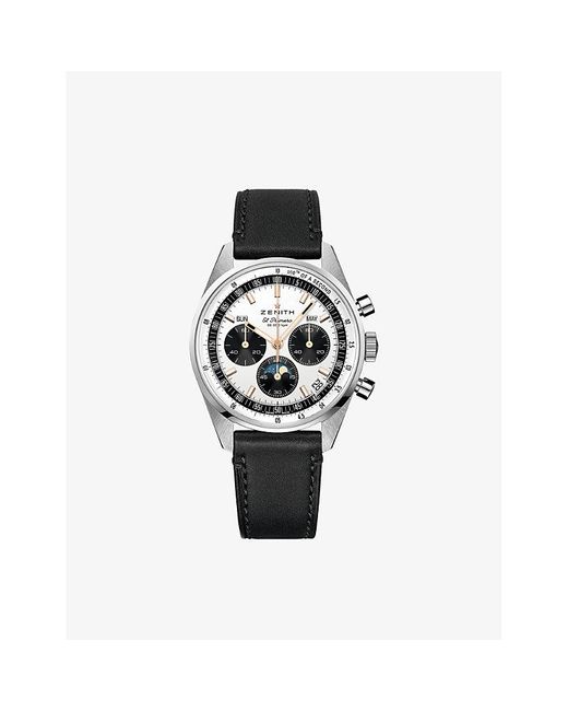 Zenith Black 03.3400.3610/38.c911 Chronomaster Original Triple Calendar Stainless-steel Automatic Watch for men