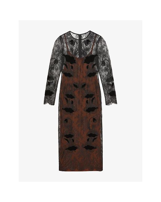 rusty brown color dress Violaine Rust Convertible Maxi Dress