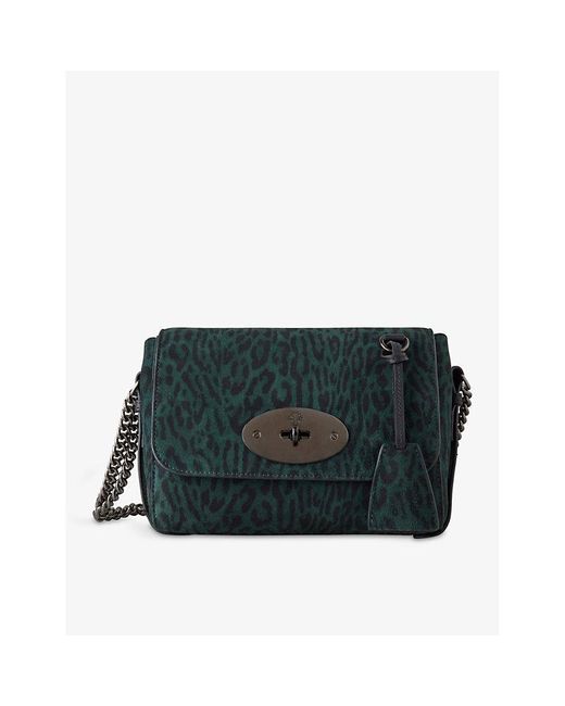 Mulberry Lily Leopardprint Leather Tophandle Bag in Green Lyst