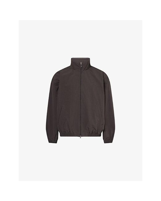 Agolde Brown Marshall Woven Windbreaker Jacket for men