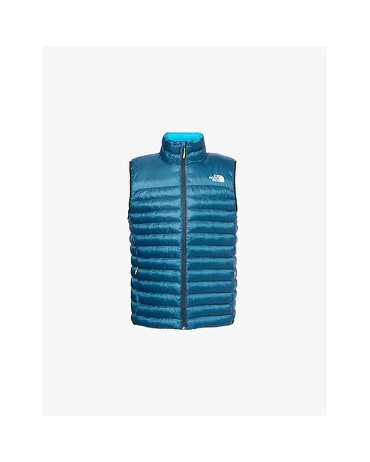 The North Face Blue Terra Peak Quilted Ripstop Gilet for men