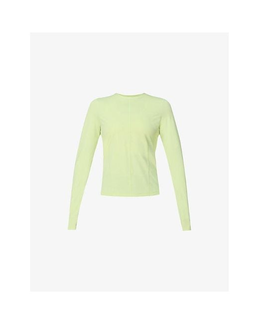 Sweaty Betty Green Uv Long-Sleeve Stretch-Woven Top