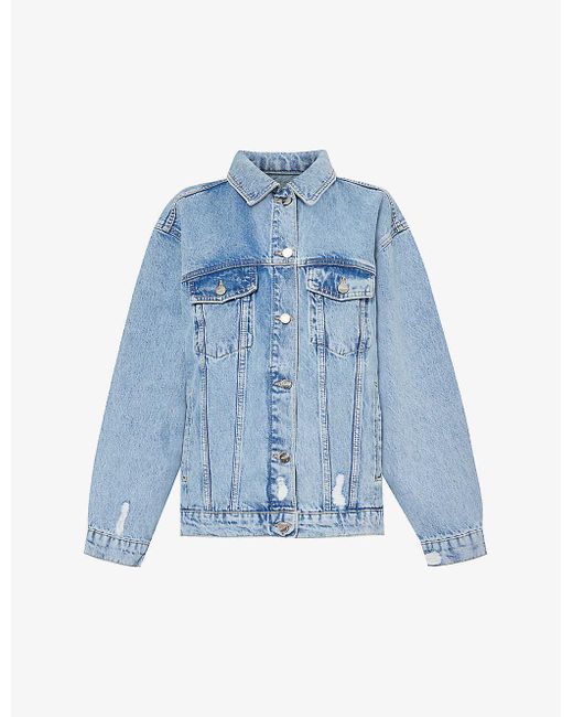 Anine Bing Blue Rory Relaxed-fit Denim Jacket
