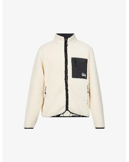 Stussy Venus Funnelneck Fleece Jacket in Natural for Men Lyst