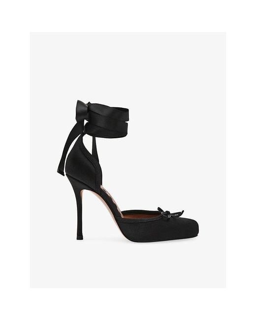 Steve Madden Black Larina Satin Heels