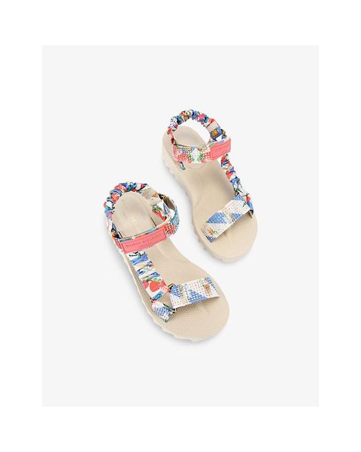 Kurt Geiger White Orion Woven Sandals