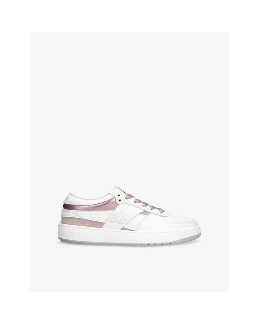 Givenchy White G Move Branded Low-Top Leather Trainers