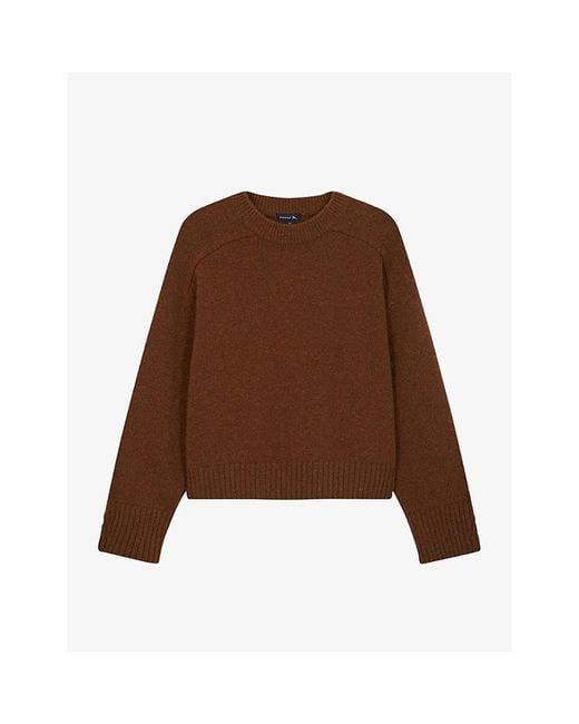 Soeur Brown Will Relaxed-fit Wool-knit Jumper