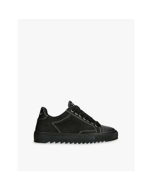 NUMERIS Black Atelier Suede Trainers for men