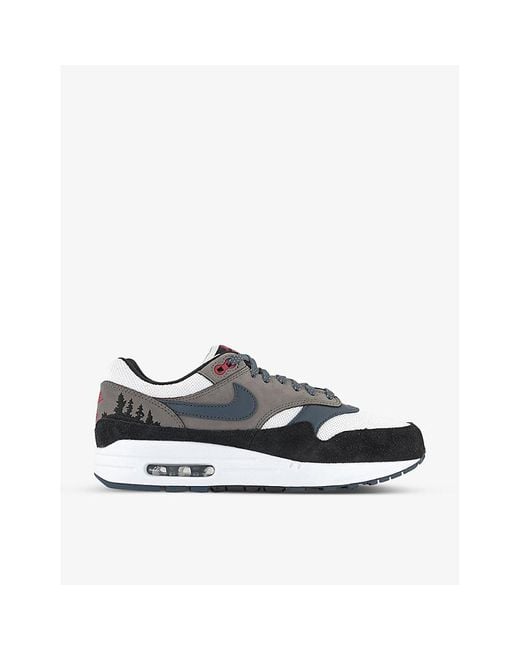 Nike Air Max 1 Premium Treeline Leather And Mesh Low-top Trainers for Men |  Lyst