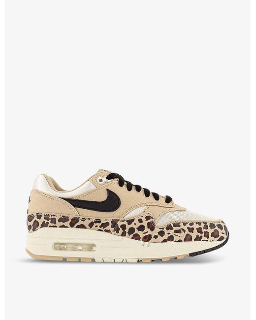 Nike Natural Air Max 1 Panelled Suede Mid-top Trainers