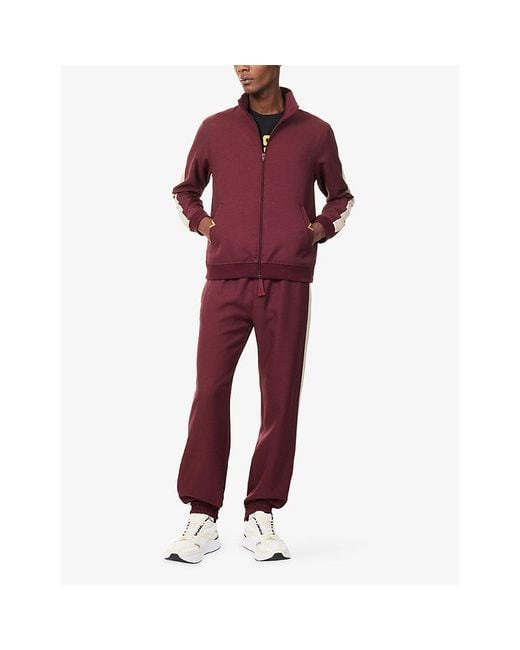Valentino Garavani Red Vlogo Woven Track Jacket for men