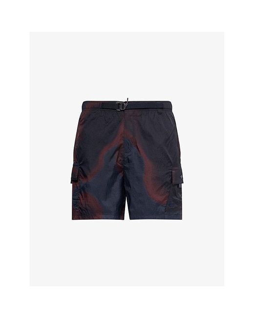 Lacoste Blue Slick-Pockets Relaxed-Fit Woven Shorts for men